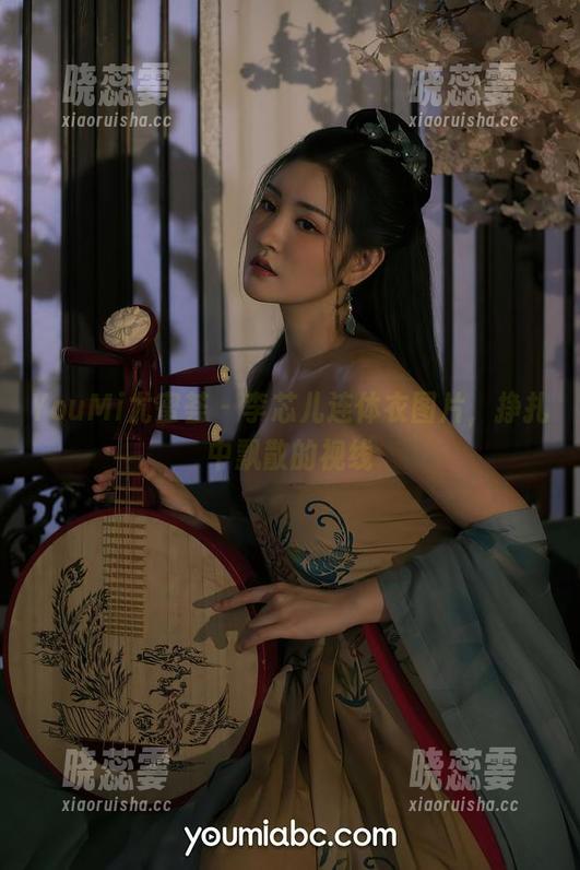 YouMi尤蜜荟 - 李芯儿连体衣图片，挣扎中飘散的视线
