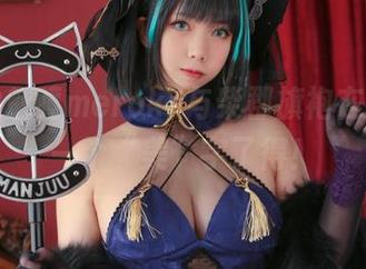 揪心的魅瞳meroko与柴郡旗袍在线，怎一个“美”字了得！